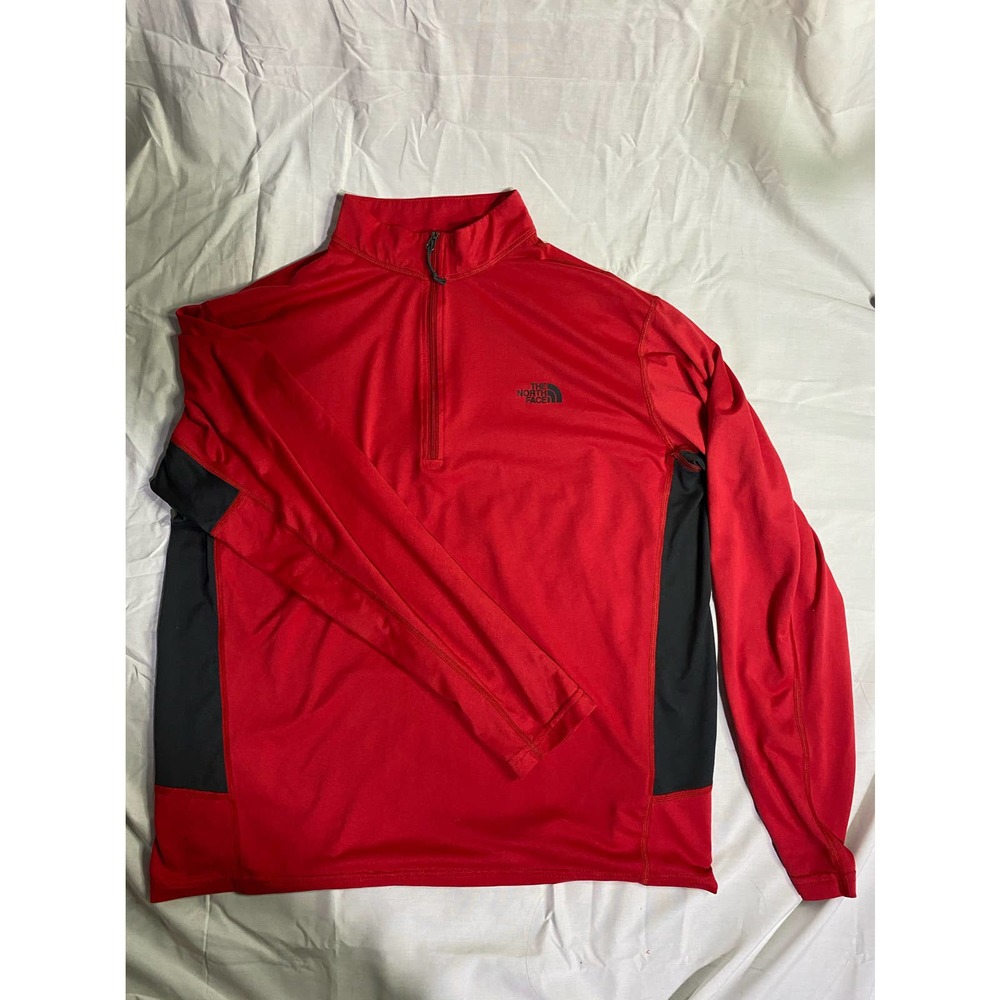 The North Face Red / Black Quarter Zip